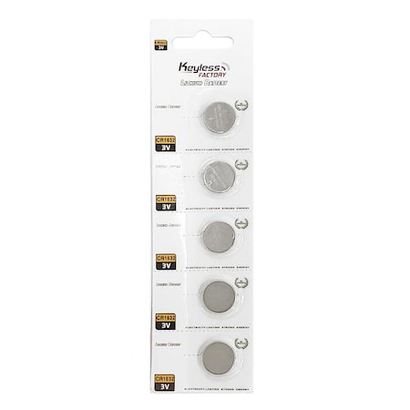 Keyless Factory KeylessFactory: CR1632 3V Lithium Battery, PK 5 KLF-CR1632